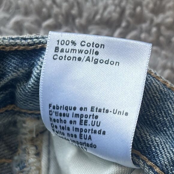 AG Adriano Goldschmied The Isabelle High Rise Straight Crop Distressed Jeans 31R - Picture 9 of 11